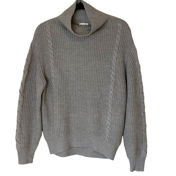 Aritzia Wilfred Women's Grey Wool Mock Neck- Size Small - Picture 1 of 8